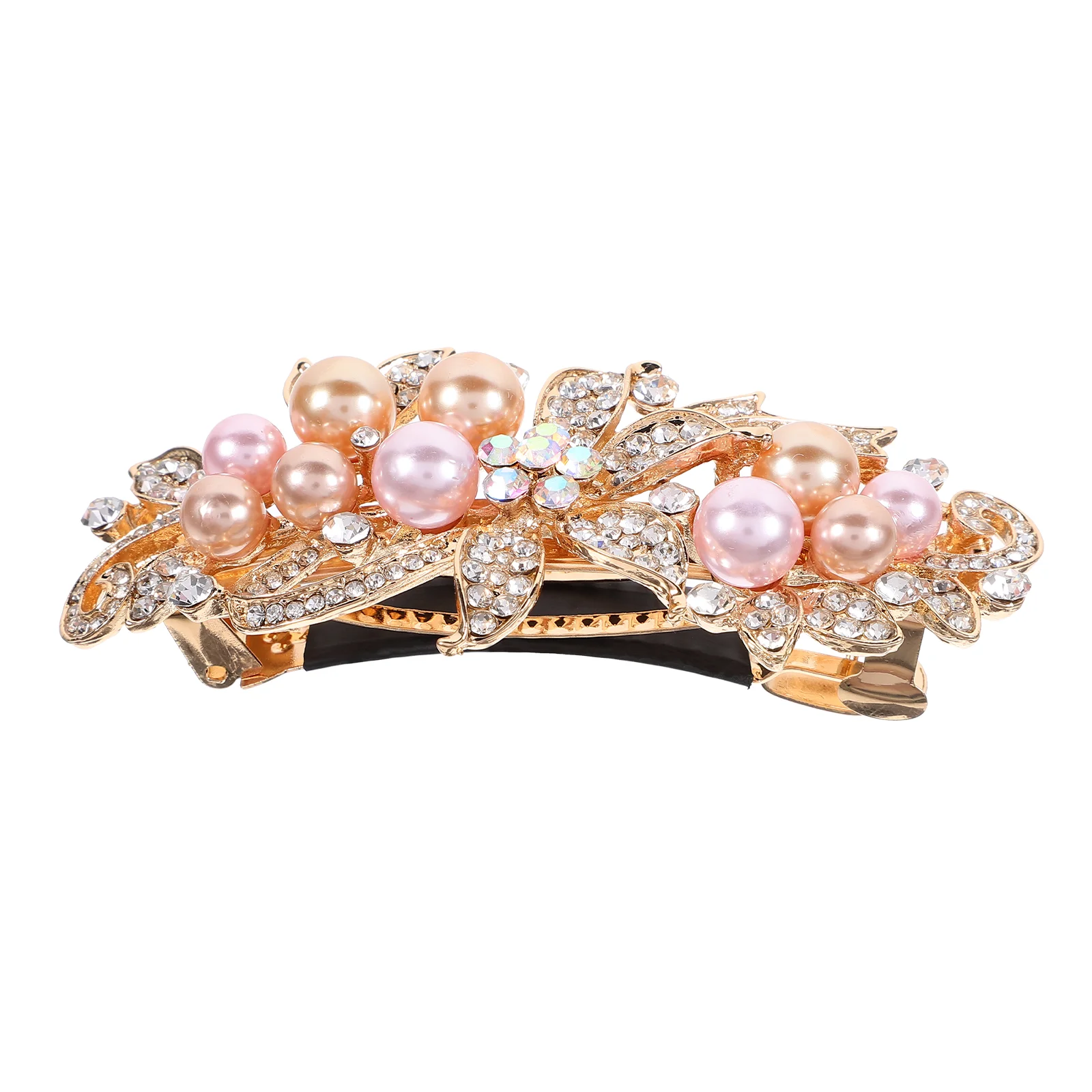 Hair Clips Cute Bow Women's Rhinestone Hairpin Toppers Barrettes for Thick Jeweled