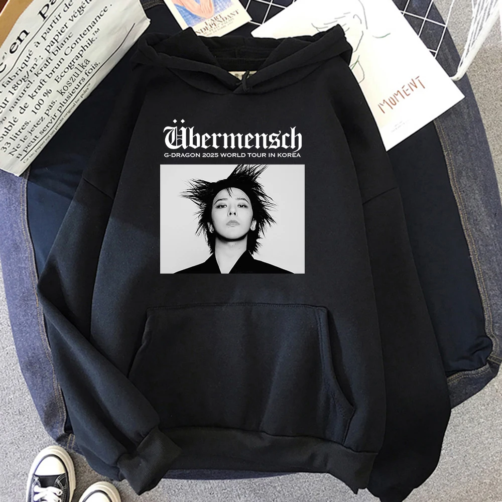 G-Dragon 2025 World Tour Sudadera con capucha Übermensch mujeres/hombres sudaderas con capucha Otoño Invierno ropa estética sudadera Vintage para regalos de días