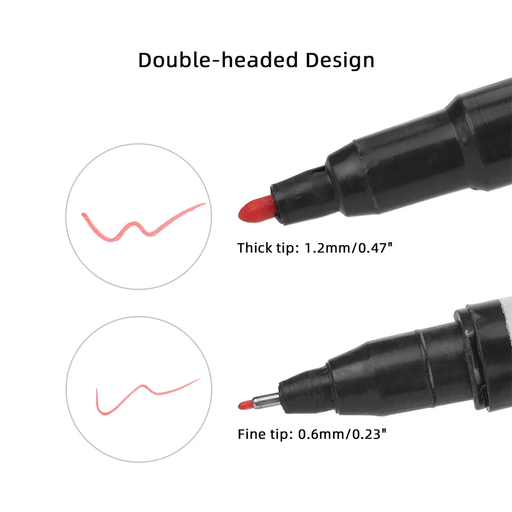 5 Stuks Draagbare Wenkbrauw Liner Tatoeëren Pen Multifunctionele Huidmarkering Tool voor Beauty Body Markers Tattoo Chirurgie Marker