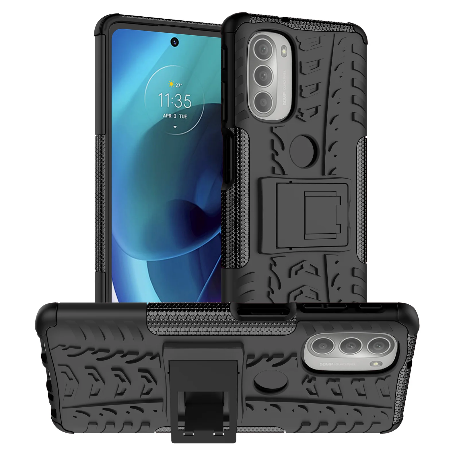 

For MOTO G51 Cover for MOTO G51 Shockproof Phone Shell Bumper Heavy Duty Armor Case for MOTO G51 5G