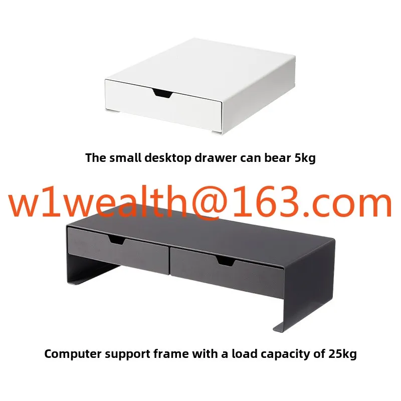 Carbon Steel Computer Heightening Rack Drawer Storage Box Monitor Stand Desk Organizing Box Desk Shelf