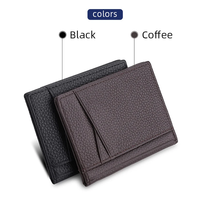 YUECIMIE Männer Minimalistischen Schlank Karte Halter Echtes Leder Karte Brieftasche Schlanke Linie Dünne Mini Kleine Rfid Passport Id Karte Halter Männlich – Detail 26