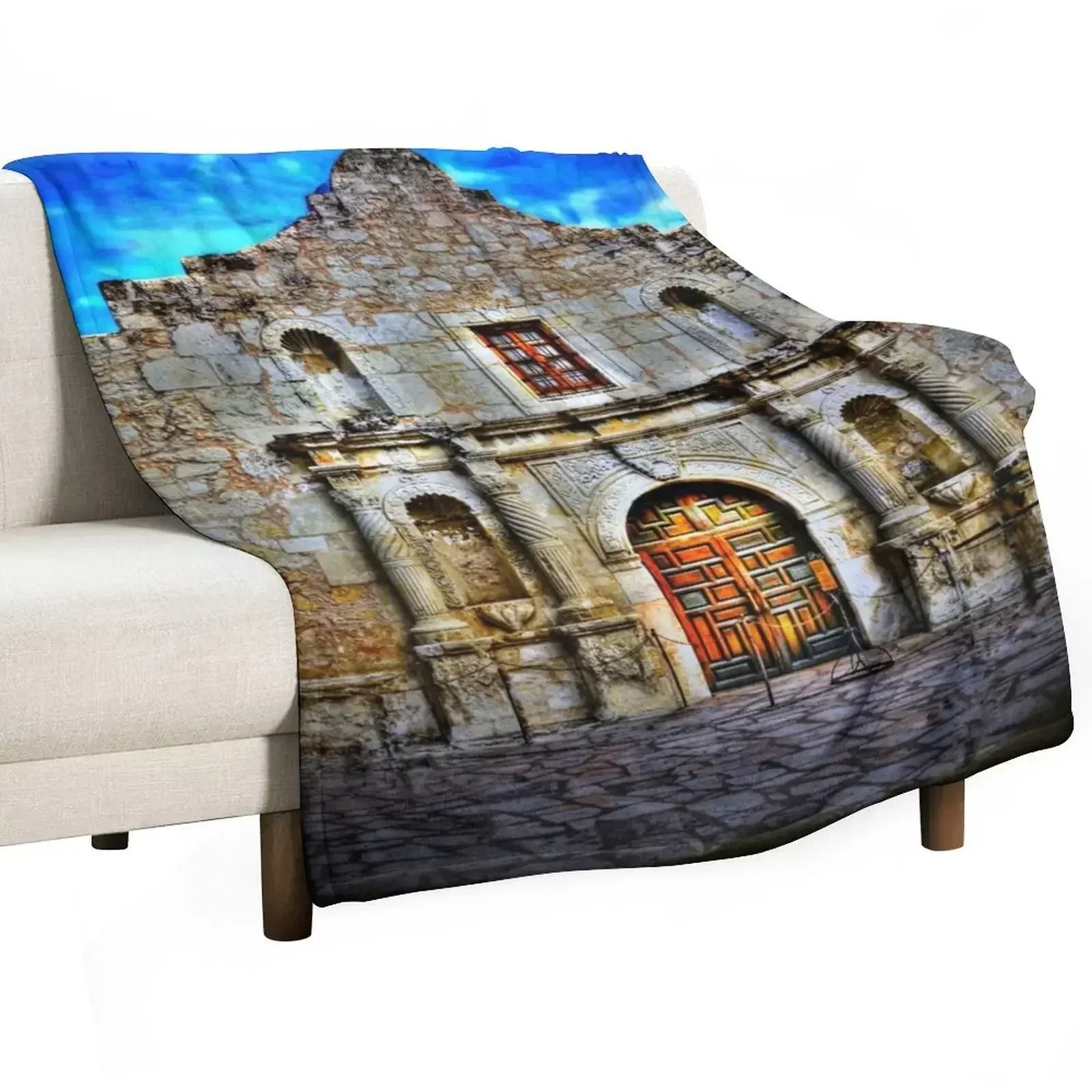 

The Alamo Throw Blanket Bed linens Shaggy Warm Blankets