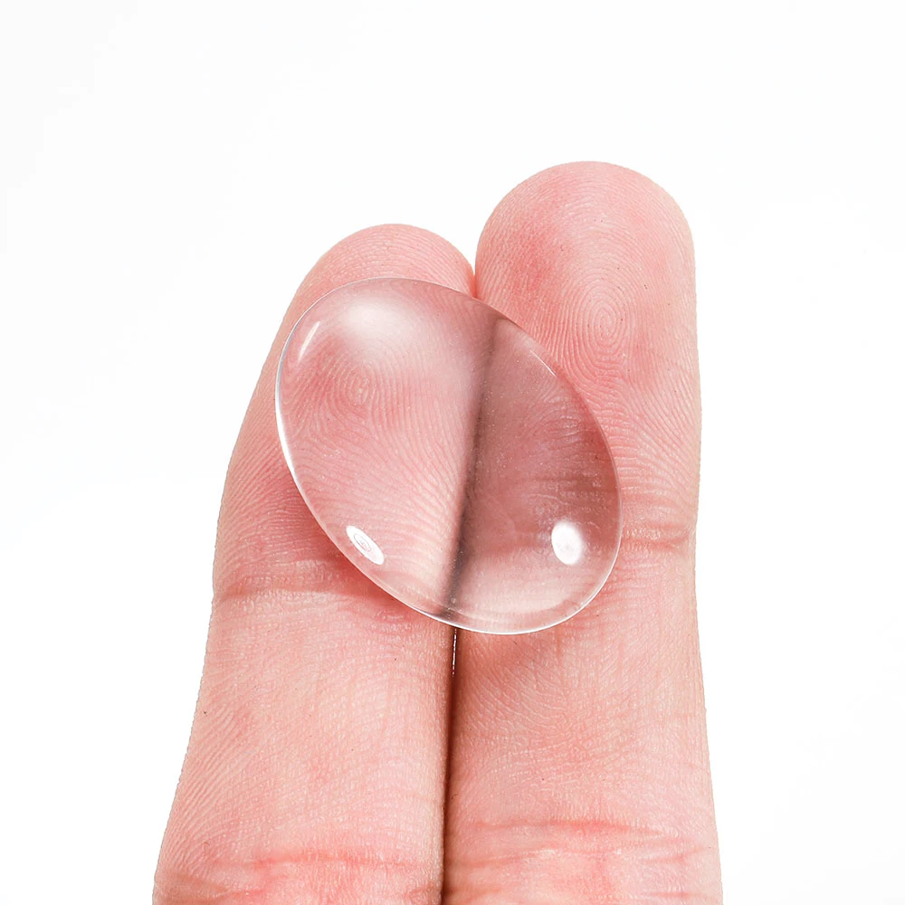 Oval Clear Glass Domes Flatback Cabochon 8x10mm-30x40mm Fit Blank Setting DIY Crafts Jewelry Accessories Supplies