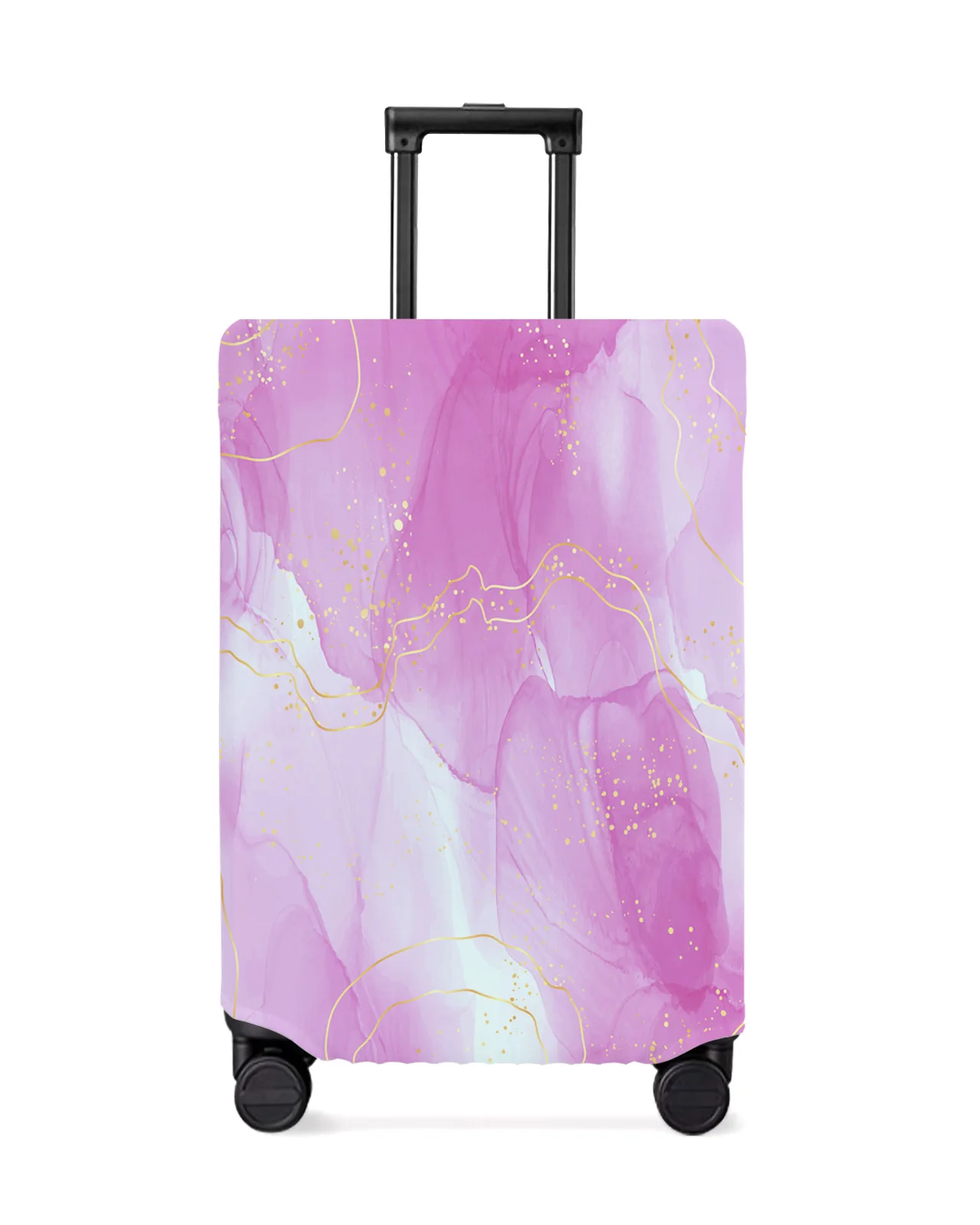 

Marble Line Gradient Purple Luggage Cover Stretch Suitcase Protector Baggage Dust Case Cover for 18-32 Inch Travel Suitcase Case