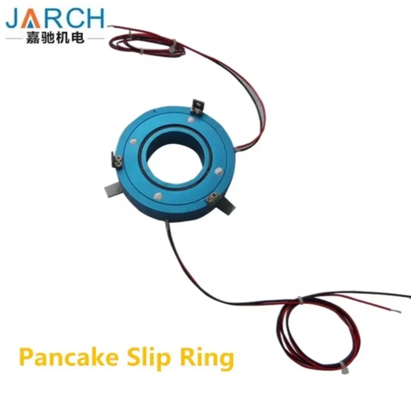 Through Hole Size 3mm-70mm Flat PCB Pancake Slip Ring Flange Connector