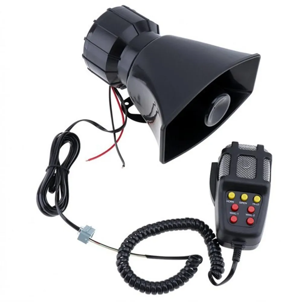 12V 100W Loud Multi-function Car Horn Speaker Police Siren Air Horn Loudspeaker Alarm for Motorcycle