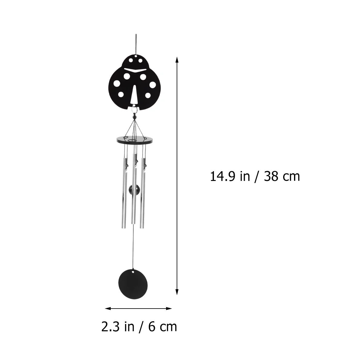 

1Pcs Aluminum Tube Wind Chime Handmade Creative Aeolian Bells Decorative Hanging Ornament for Garden Home Outdoor Use