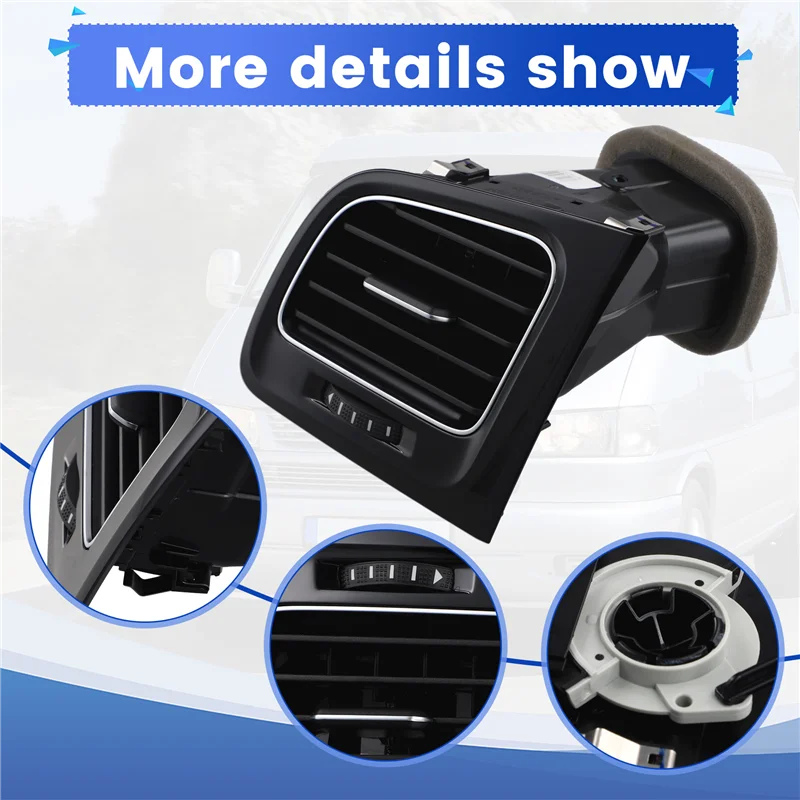 

F9-Car Front Dashboard Central Air Conditioner Outlet A/C Vents For VW Golf 7 7.5 MK7 MK7.5 2013-2019