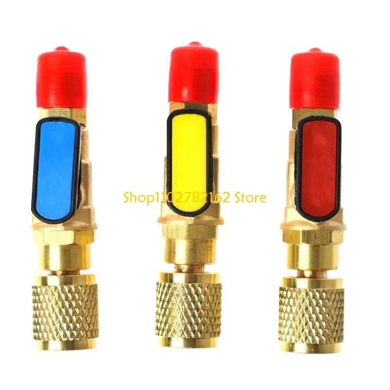 547B R410A Refrigerant AC Charging Hoses Straight Ball Valves for Refrigeration Manifold Gauges Business Applications