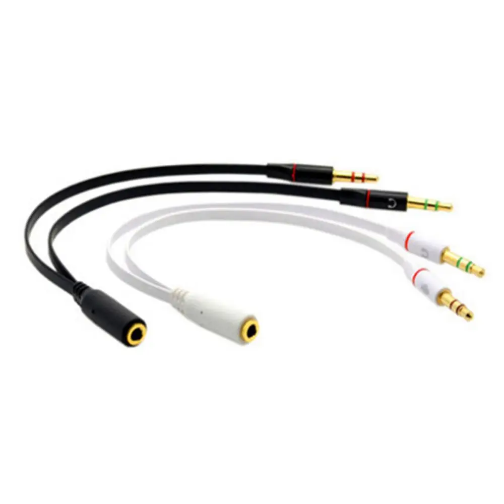 Złącze przewodowe Mikrofon Słuchawki Rozdzielacz Y Kabel audio Adapter 3,5 mm