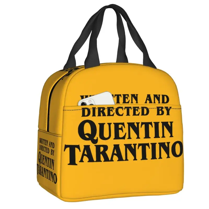 Vintage Film Quentin Tarantino Lunch Box Pulp Fiction Kill Bill Thermal Cooler Food Insulated Lunch Bag Portable Tote Bags