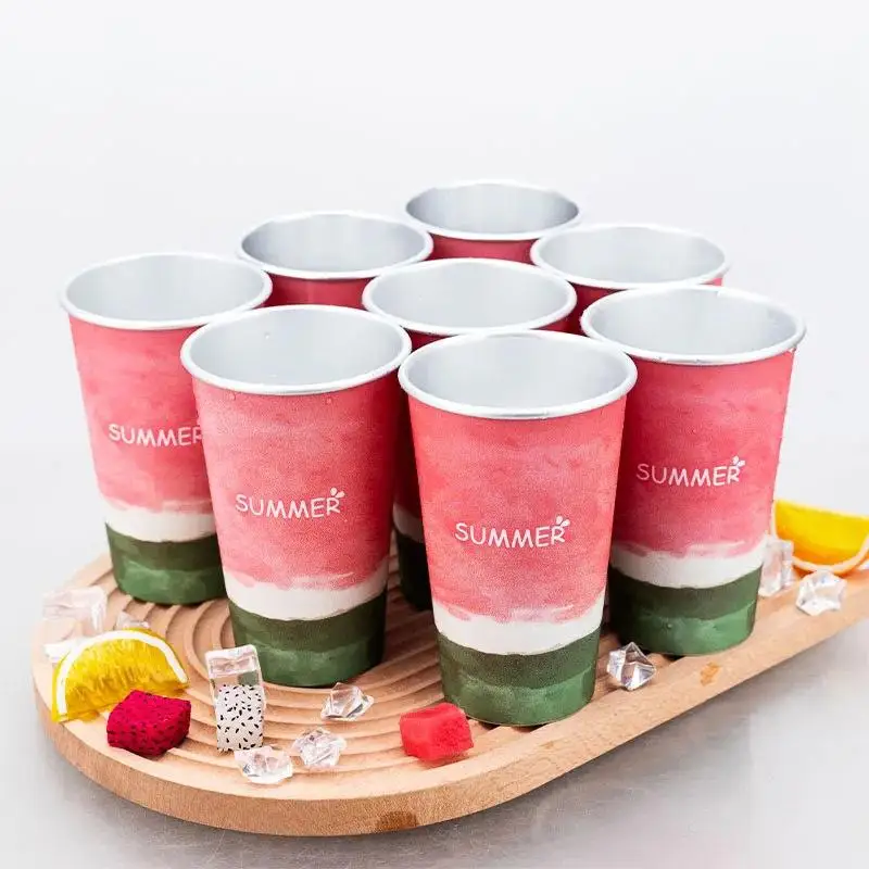 Color Changing Aluminum Cup Eco-Friendly Anti-Fall Reusable Drinkware for Cola Beer Juice Birthday Party Outdoor Events