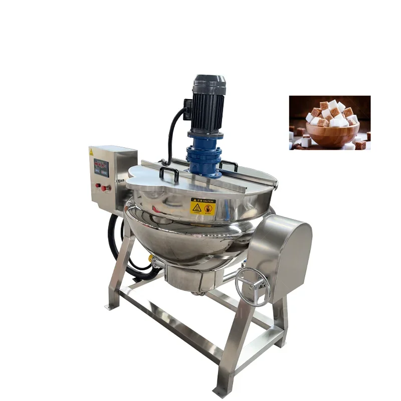 Good Price Vertical Electric Heating Emulsifying Mixing Jacketed Kettle Salad Sauce Emulsifier Blender Jacketed Kettle