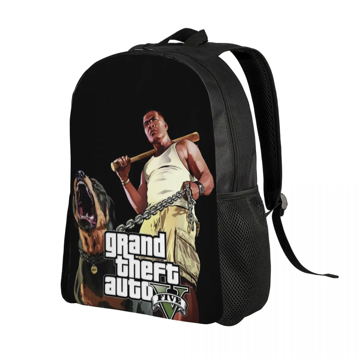 Grand Theft Auto Laptop Backpack Women Men Fashion Bookbag for College School Students GTA Adventure Game Bags