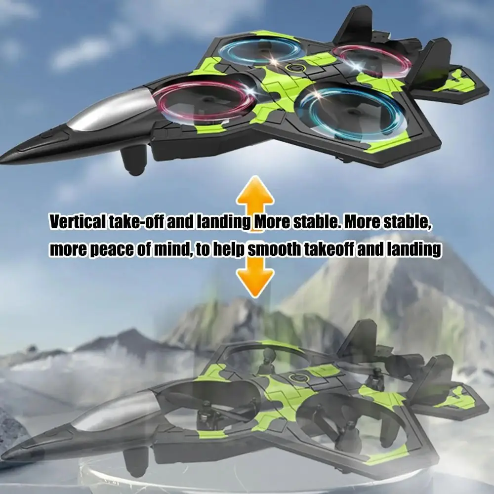 

EPP Foam Remote Control Foam Fighter Gravity Sensing RC Drones Glider Flying Helicopter Toy Durable with Light