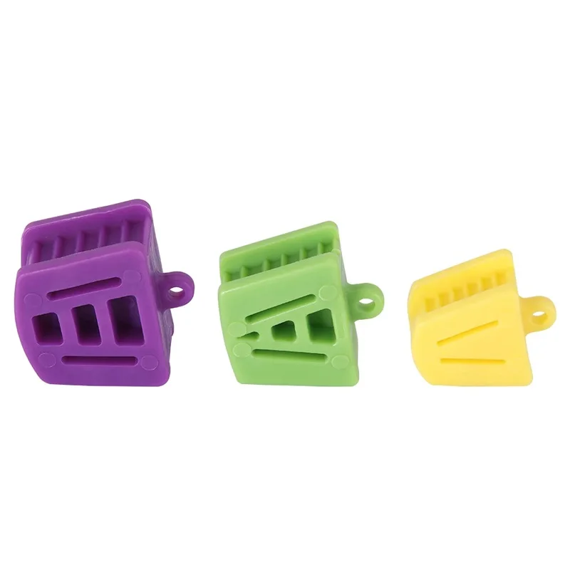 Dental Occlusal Pad Rubber Bite Opener Blocks Mouth Prop Orthodontic Supplies Dentistry Tools 3 Sizes