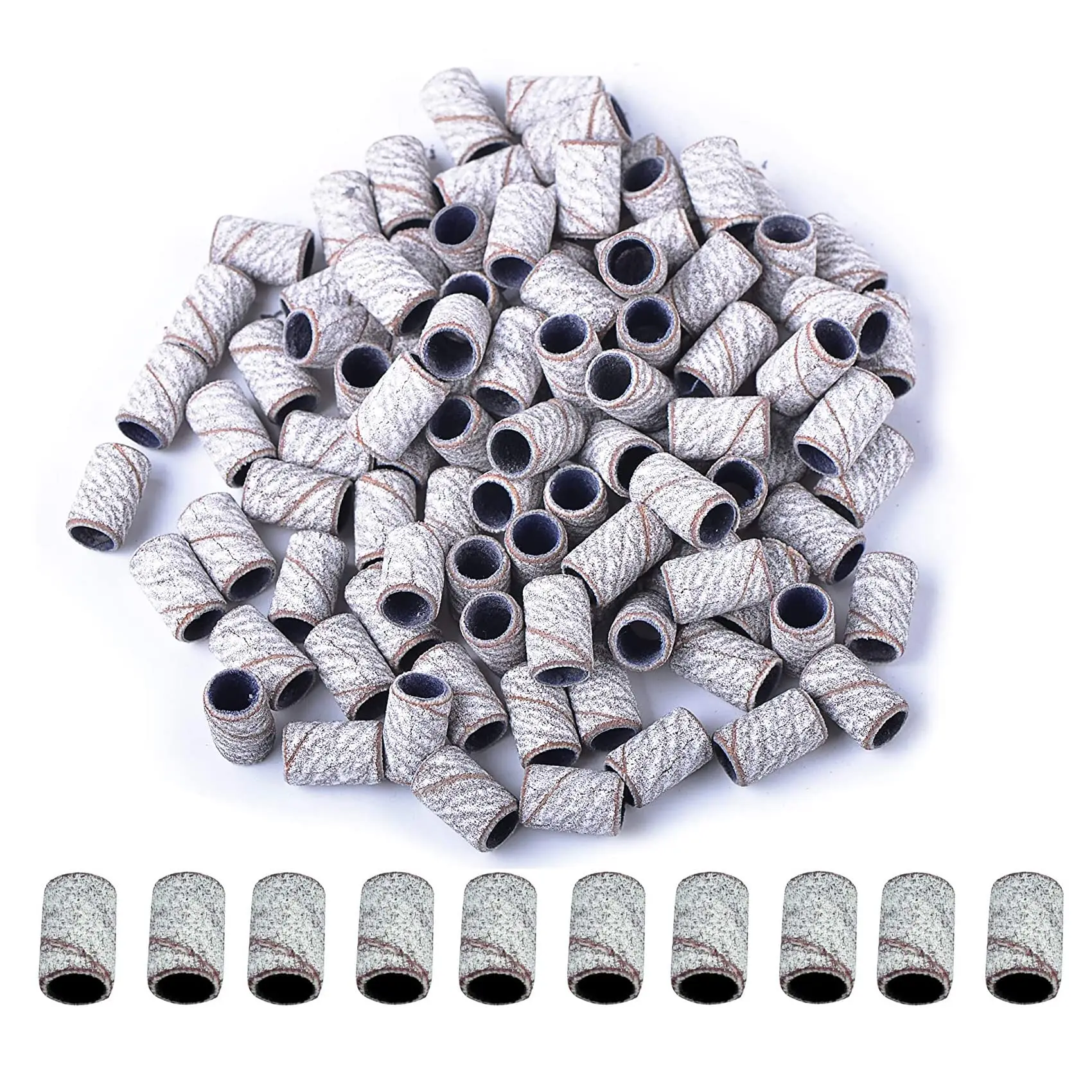 Sanding Bands with Nail Drill Bits Sanding Ring Band 80/120/180 Grinding Polisher For Nail Drill File Manicure Accessories Tools