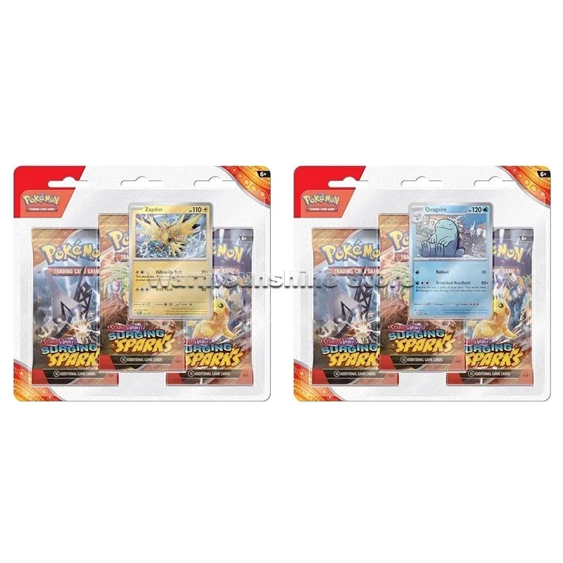 Oryginalna karta Pokemon angielska PTCG SV8 iskier chirurgicznych ETB Box karty kolekcjonerskie prezenty urodzinowe dla dzieci zabawki