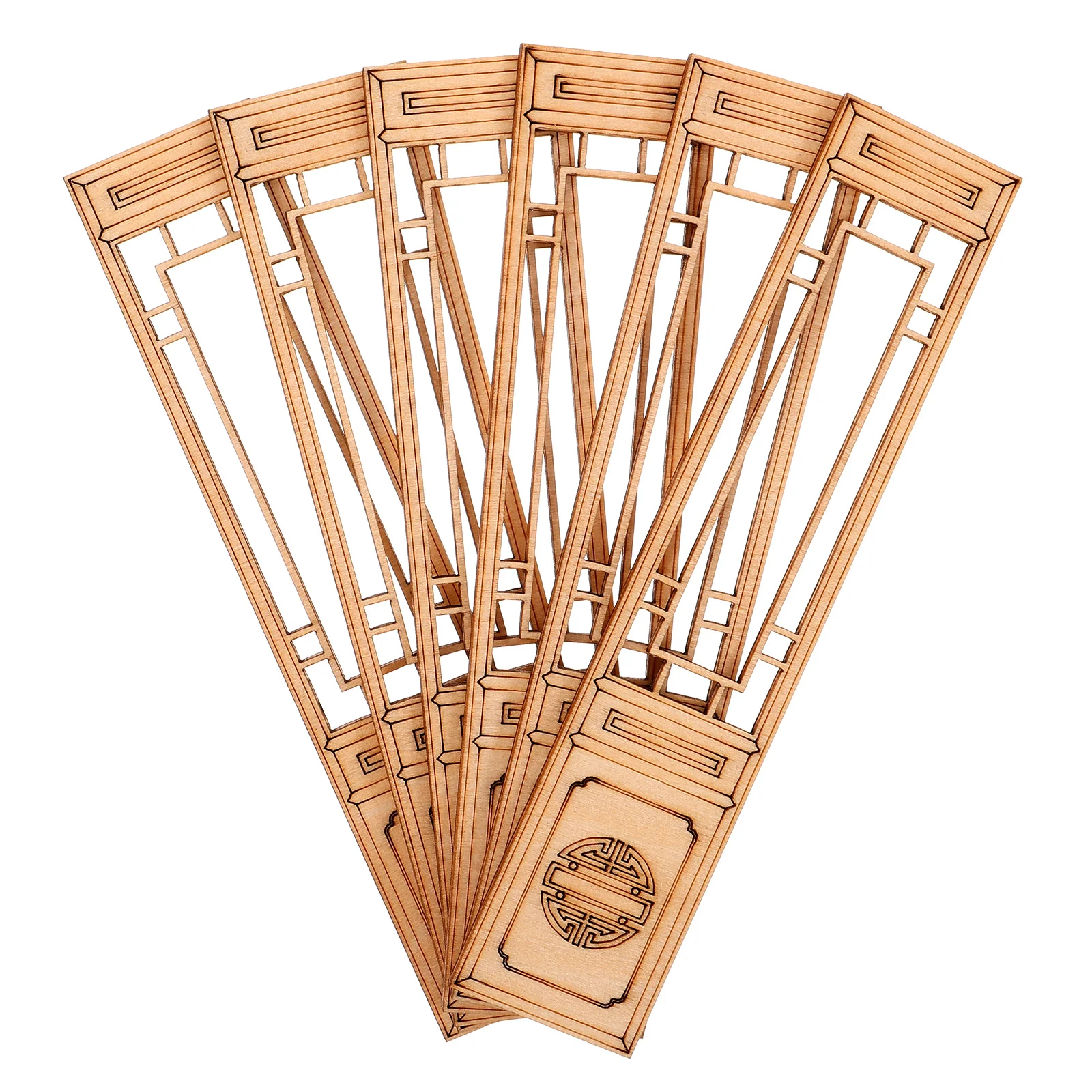 6 Pcs Model Screen Woody Toy Accessories for Wooden Photography Prop Mini Props Decor