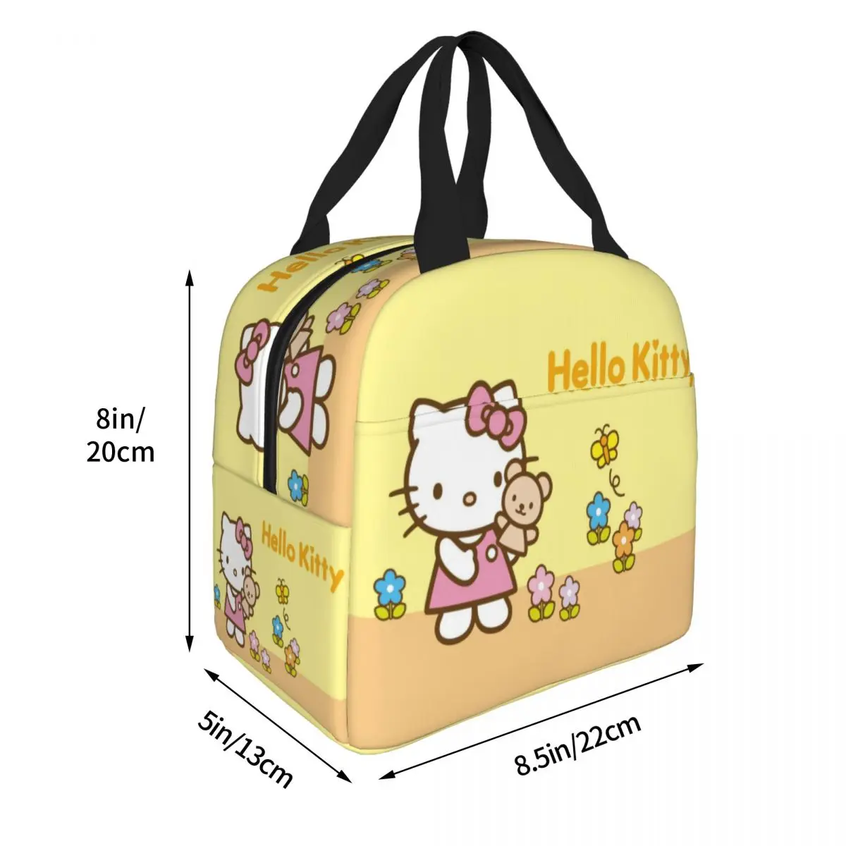 Kawaii sanrio hello kitty Cartoon isoliert Lunch Bag Thermo beutel Mahlzeit Behälter auslaufs ichere Tasche Lunchbox Mädchen Junge College-Reise