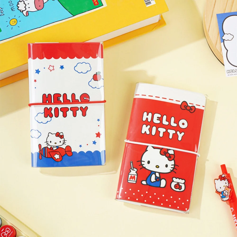 Carnet de notes, carnet de croquis, agenda, journal authentique Sanrio Hello Kitty avec protection en PVC, dessin animé, KT Cat, cadeaux pour femmes