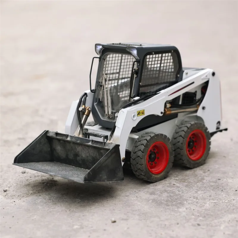 1/14 RC hydraulischer Kompaktlader SM450 I6S Fernbedienung bemalt zusammengebautes Auto mit Rädern Fahrzeug Sound Licht Servo Spielzeugmodell