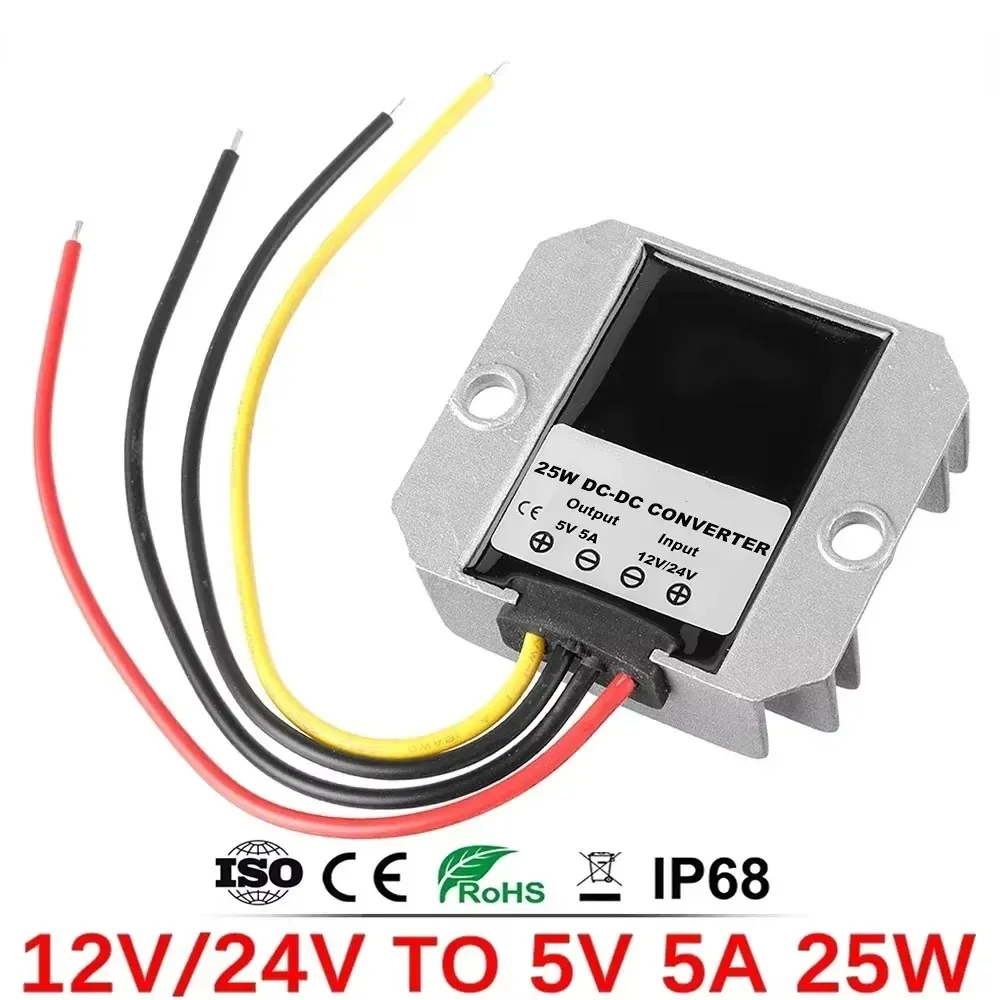 12V 24V to 5V 6V 5A 10A 12 Volt to 5 Volt Buck Power Supply DC Converter Step Down Regulator Voltage Reducer for Cars Toys image 4