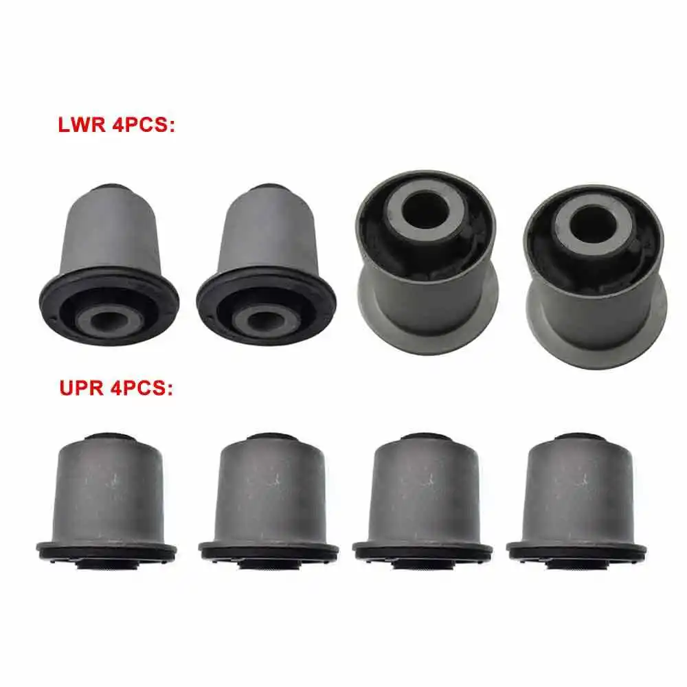 A Set Front Suspension Arm Upper Lower Bushings for Mitsubishi Pajero Montero V73 V75 V77 V78 MR510420 MR510417 MR519398