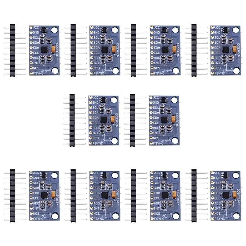 T23C 10Pcs MPU6500 Gyroscope Accelerometer Sensor Module 6-Axis GY-6500 Sensor Module IIC Communication Protocol