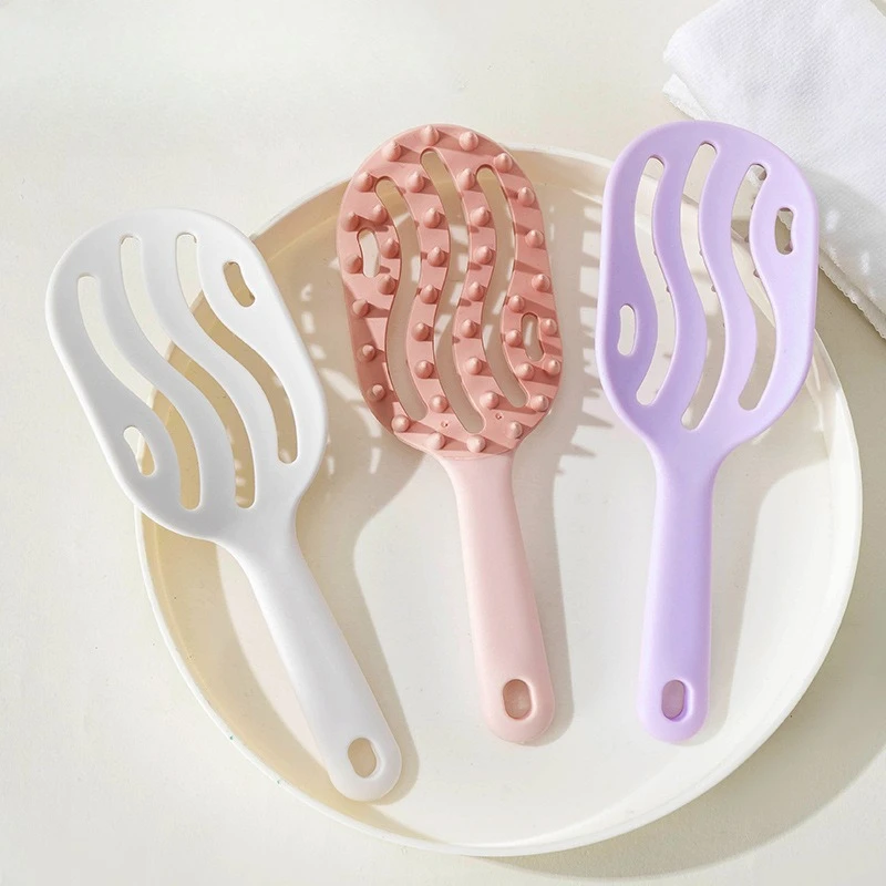 

Щетка-массажер для кожи головы с длинной ручкой и мягкими зубцами для сухого и влажного использования, для мытья и укладки волос