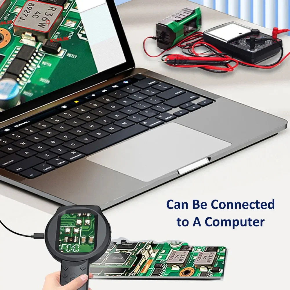 يده Dermatoscope آلة محلل الجلد اللاسلكية المحمولة مجهر رقمي لفروة الرأس/الشعر تريكومز تحليل بشرة الوجه #5