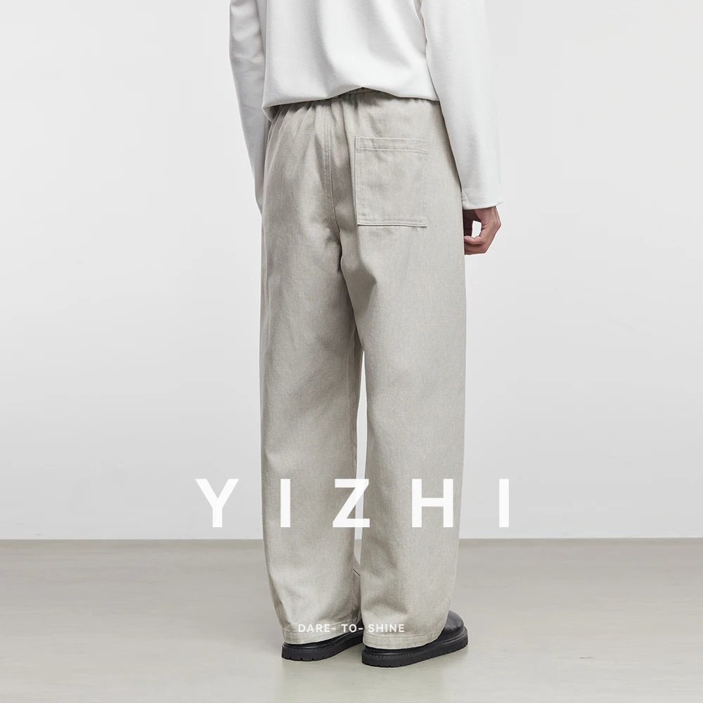 Fashion Men's Casual Suit Pants 2025 Spring and Autumn New Loose Straight Leg Newark Design Business Commuter Men's Casual Pants