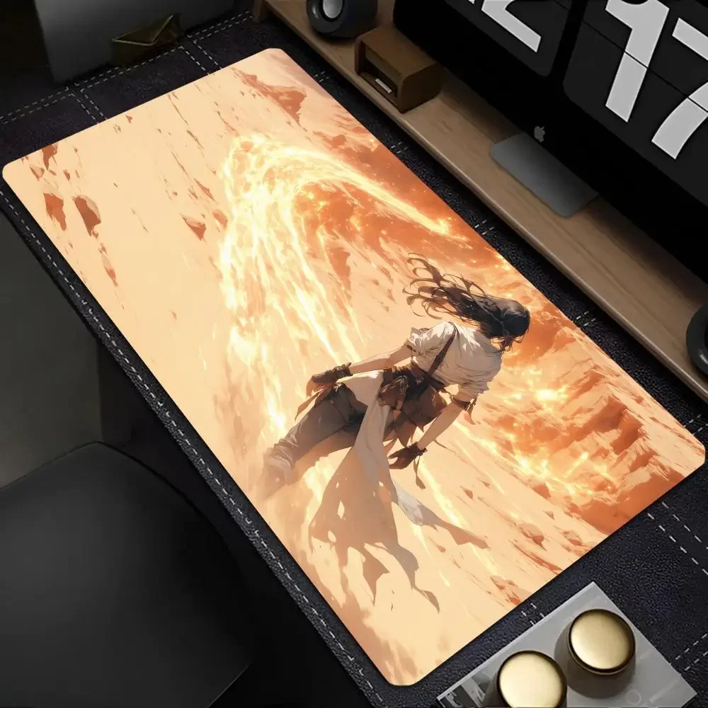 لوحة ماوس أنيمي للفتيات من عالم آخر، لوحة ماوس مطاطية مضادة للانزلاق، ملحقات ألعاب الكمبيوتر، حصيرة ألعاب، لوحة مفاتيح، لوحة ماوس مكتبية