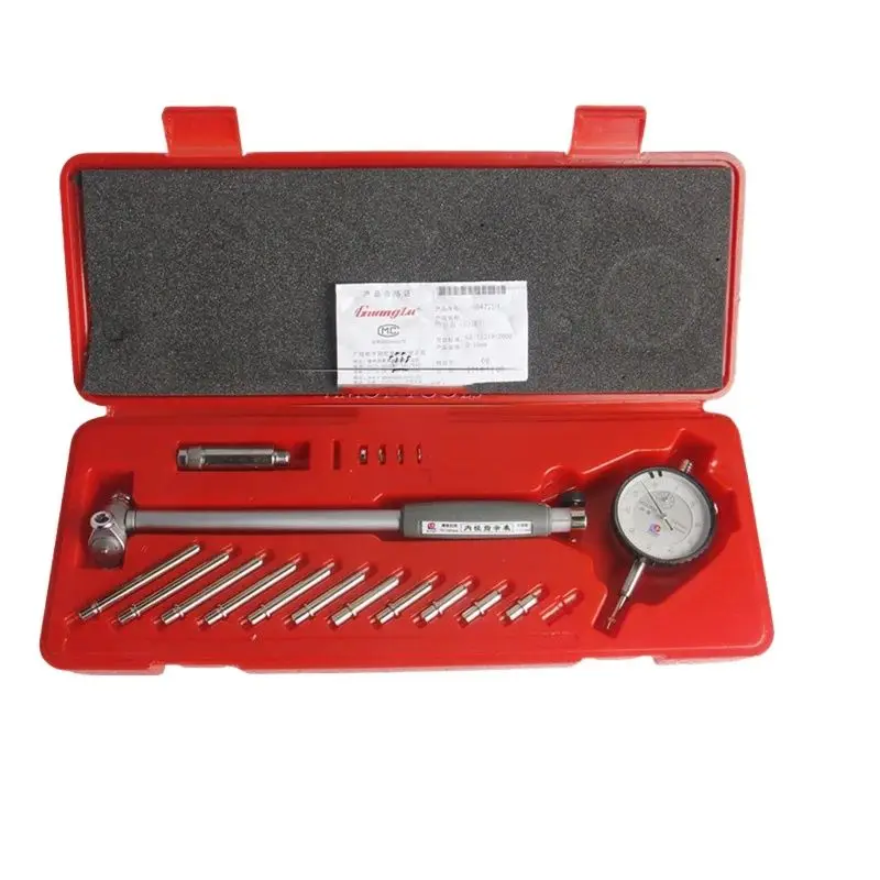 

Dial Bore Gauge 10-18mm/0.01mm 18-35mm 35-50mm 50-160mm Center Ring Dial Indicator Micrometer Gauges Measuring Tools