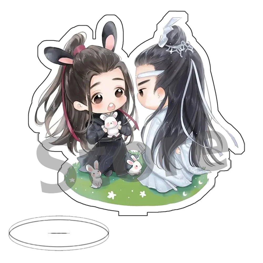 Anime Mo Dao Zu Shi Cute Acrylic Stand Figure Lan Wangji Wei Wuxian  Cartoon Desk Decor Accessories Fans Collection Gift 10cm