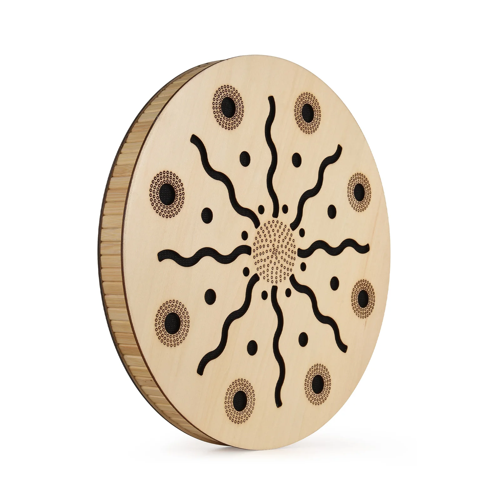 

12 Inch Ocean Ethnic Percussion Instrument Bamboo Wooden for Home Party Supplies Onomatopoeic Music Portable Hand