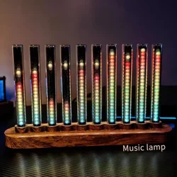 L10-Bit RGB Pickup Level Light LED Display Sound Level Meter Music Indicator Desktop Light