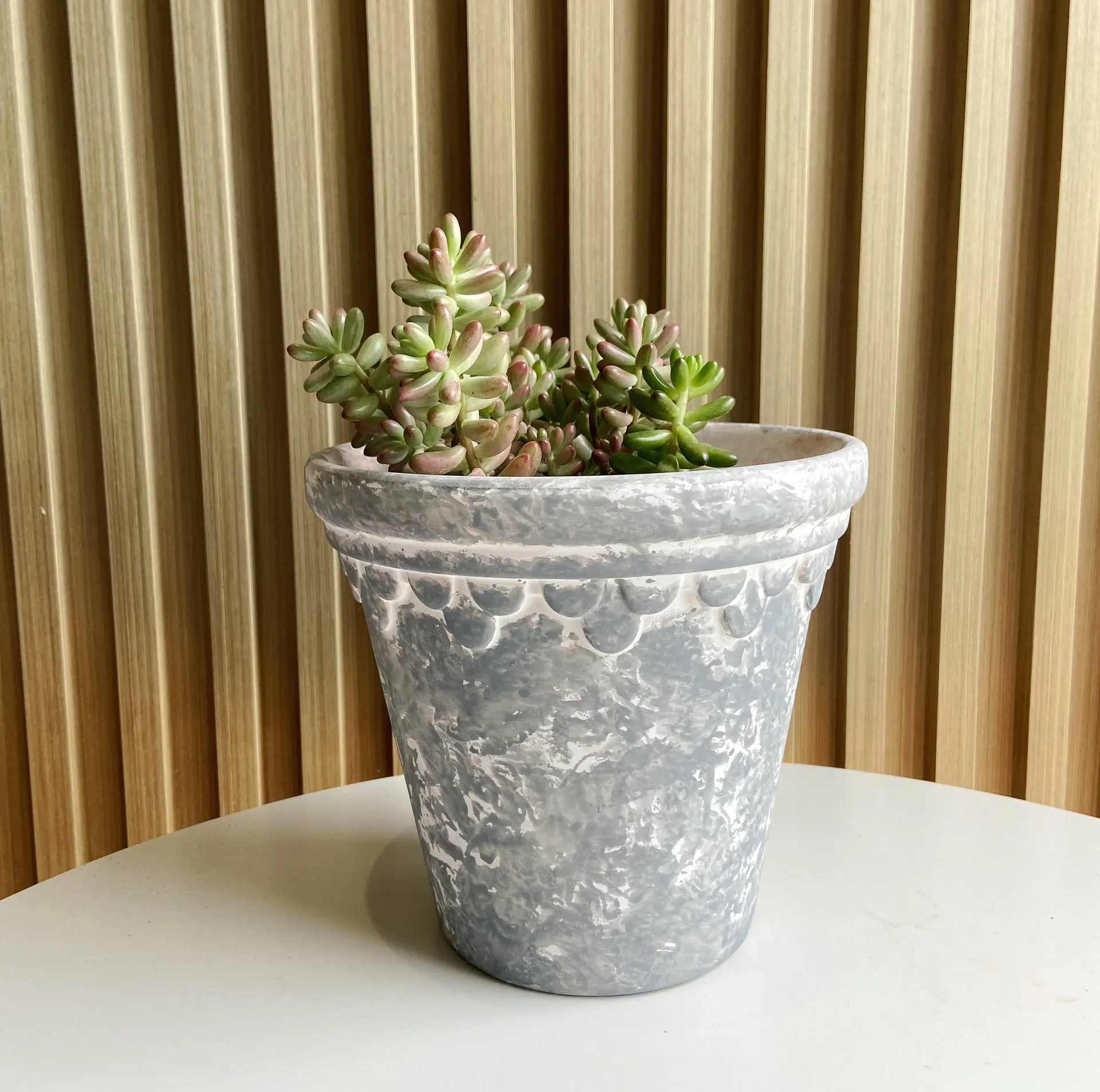 أواني زهور الفخار الأحمر، حدائق الفناء، مزارعي بساتين الفاكهة على شكل فراشة #3