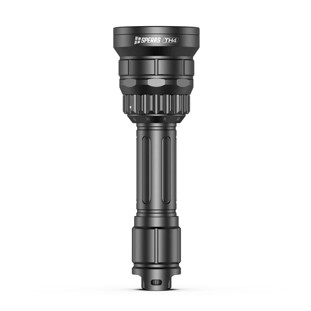 SPERAS TH4 4-In-1 Zoomable Dimmable Flashlight High Lumen Tactical Hunting Torch Waterproof Outdoor Camping Light