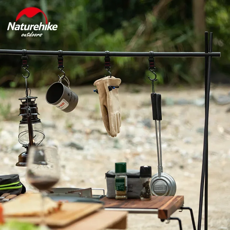 Imagem -06 - Naturehike-aluminum Alloy Hanging Rack Outdoor Camping Louça Camping Prateleira Triângulo Hanger