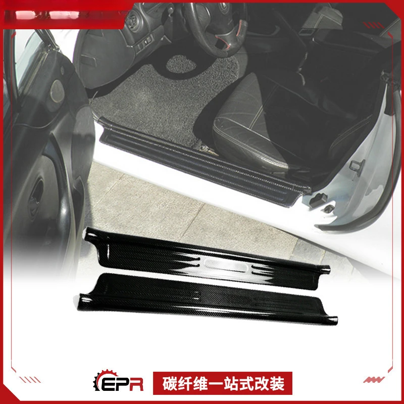 

For Mazda MX5 NB MK2 Carbon Fiber Door Sill Welcome Strip Inner Door Edge Trim