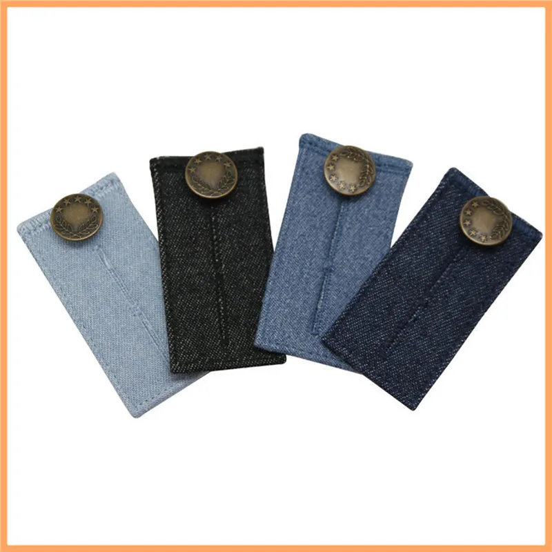 Trousers Pants Extenders Elastic Extended Buttons DIY Denim Clothes Adjustable Fastener Jeans Waist Dress Extension Snap 1pc