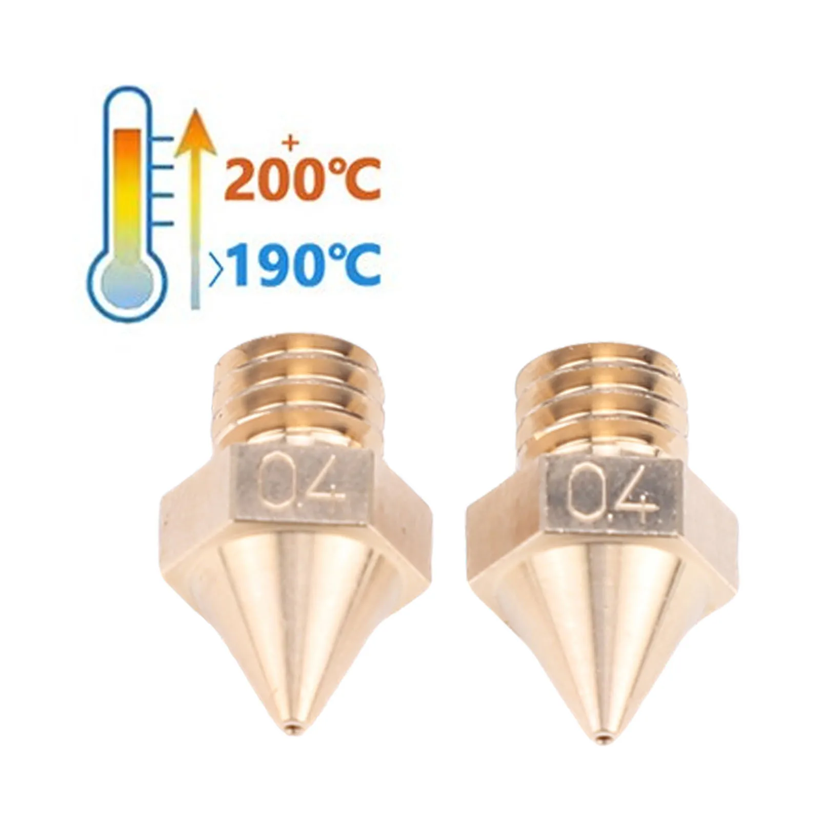

3D Printer Brass Nozzle Replacement for Raise3D N 0.4MM Brass Accuracy Hot End Nozzle 3D Printer Brass Nozzle 0.4MM