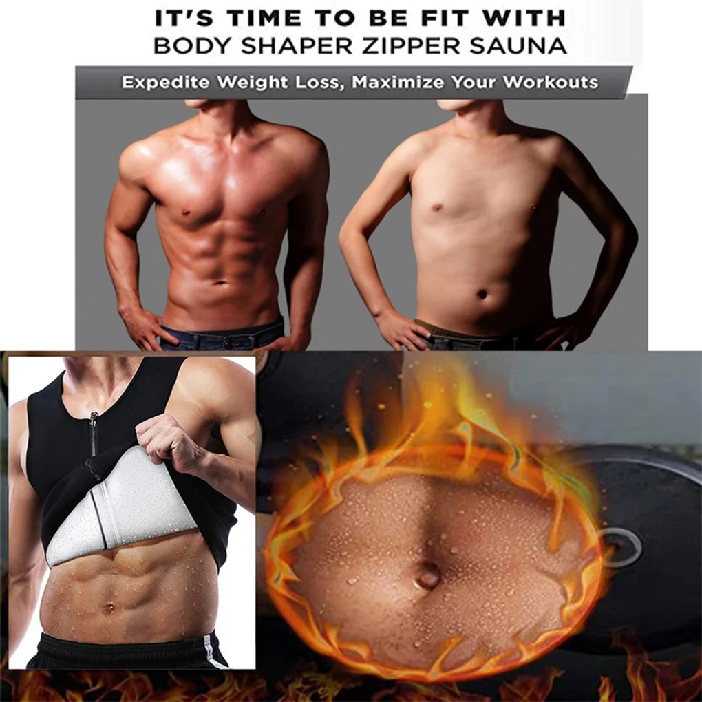 Men Body Shapewear Elastic Breathable Men Slimming Body Corset Shaper, S/M