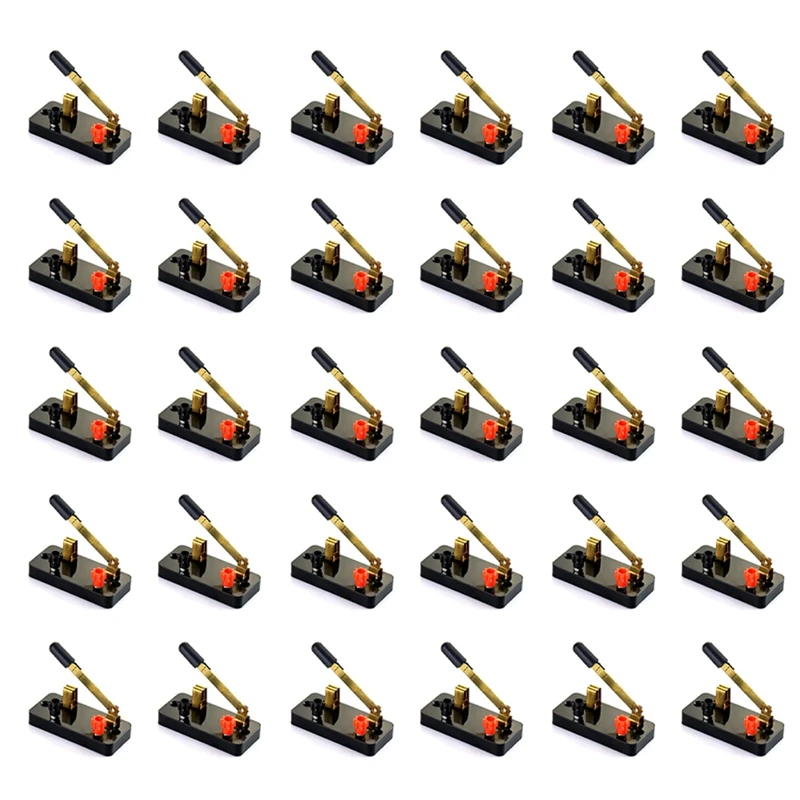 

30Pcs Single Pole Single Throw Switch,Knife Switch:Used For Physics Laboratory,School Electronic Experimenting