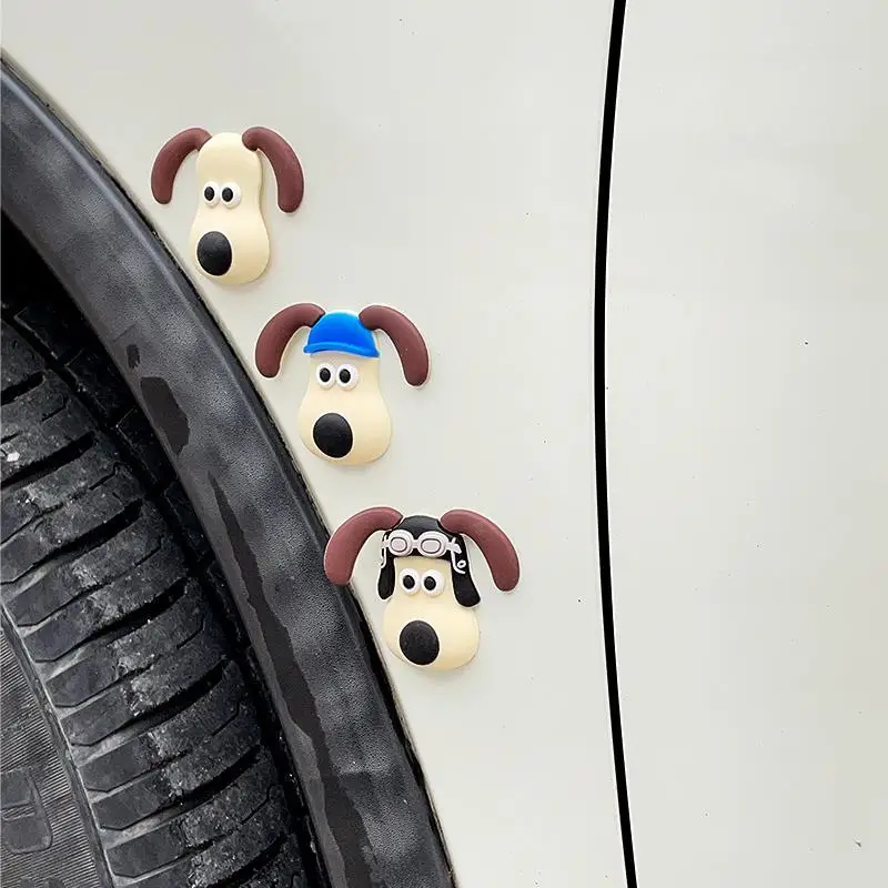 Cute Cartoon Dog Car Door Edge Guards Trim Protection Buffer Molding Buffer Crash Pilot Dog Barriers - Sticker on Application