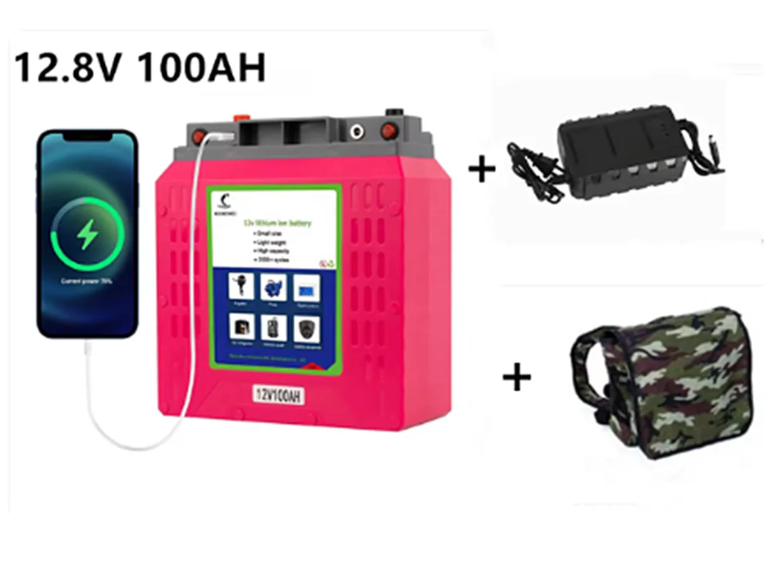 SHAMU 12v 100AH lithium ion Batterylong life 12.8V 100ah Rechargeable lithium ion Battery pack Applications Home Energy Storage