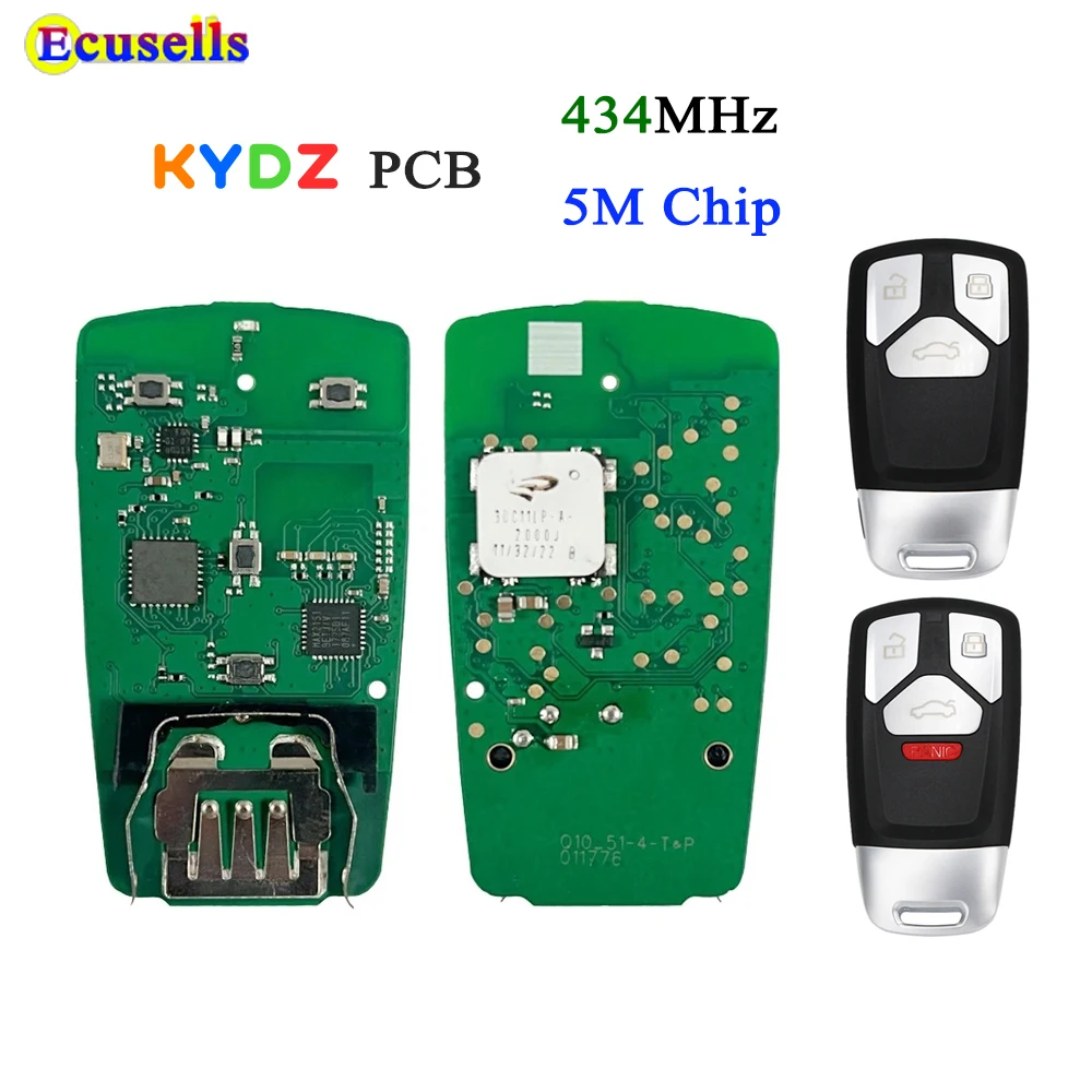Llave remota inteligente sin llave KYDZ MLB con chip de 5M 433MHz 4M 0959754 CS para Audi A4L A5 A6L Q5L Q7 Q8 RS4 RS5 RS6 RS7 2017-2021