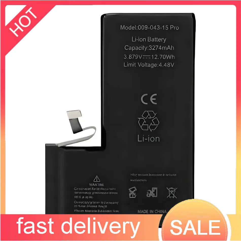 

Reliable Replacement 3274Mah For Apple Iphone 15 Pro Mobile Phone Battery